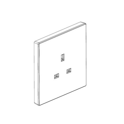 ليجراند - مقبس Galion، BS، غير مزود بالتبديل، 13A 250V، مفرد، Matt Black