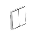 ليجراند - زر الضغط Galion، مجوز، 16A، 250V، Dark Silver