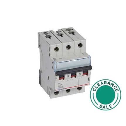 تصفية ليجراند - قاطع فرعي، TX³، 10000A، 3P، 20A، 10kA/400V، منحنى C