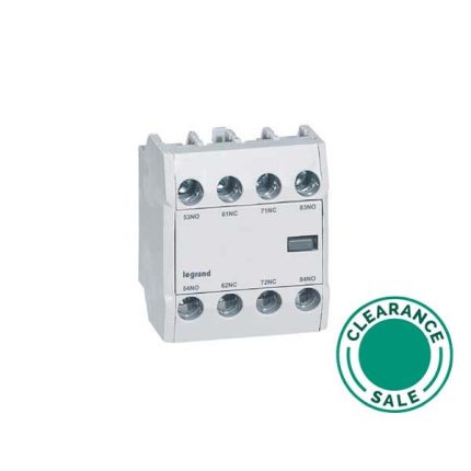 تصفية ليجراند - جهة اتصال مساعدة لـ CTX³ , 2NO2NC, 3P, 9-150A and 4P 40-135A, Front Mounting