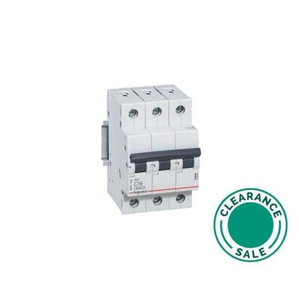 تصفية ليجراند - قاطع فرعي، RX³، 6000A، 3P، 16A، 400V، منحنى C