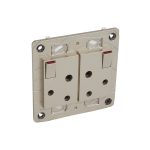 ليجراند - مخرج الطاقة جاهز Arteor، جنوب أفريقي، 16A 250V، 2x2P+E مفاتيح، مجوز، 2x3 موديول، Champagne