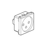 ليجراند - مقبس Arteor، إسرائيلي، 16A 250V، 2P+E، 2 موديول، Shuttered، Aluminium