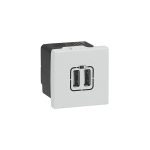 ليجراند - مخرج USB أرتيور - 5 فولت - 3 أمبير - 2 موديول - ألومنيوم