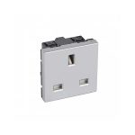 ليجراند - فيش أرتيور - BS - 13 أمبير - مفتاح 2P+E - مربع - 2 موديول - ألومنيوم