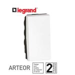 ليجراند - مفتاح أرتيور بإتجاه واحد - 20 أمبير - 250 فولت - 1 موديول - أبيض