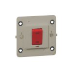 ليجراند - مفتاح مزدوج مع مفتاح Arteor، 45A 250V~، 1 موديول، مزود بنيون، Champagne