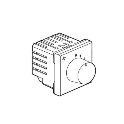 ليجراند - جهاز تحكم مروحة Arteor، 100W، 240V، مربع، أبيض