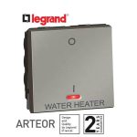 ليجراند - مفتاح ثنائي القطبية بإتجاه واحد أرتيور - علامة سخان المياه - 20 أمبير - 2 موديول - مغنيسيوم