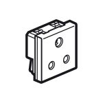 ليجراند - مقبس Arteor، BS 546، 5A 250V، 2P+E، 2 موديول، Magnesium