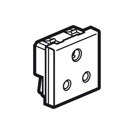 ليجراند - مقبس Arteor، BS 546، 5A 250V، 2P+E، 2 موديول، Magnesium
