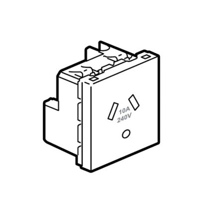 ليجراند - قابس Auto-Switched، أسترالي، 10A، 240V، 2P+E، مع تأريض دائري، 2 موديول، مربع، ماغنسيوم