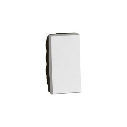 ليجراند - مفتاح ضغط أحادي القطب - دائري - 1 موديول وسط - أبيض