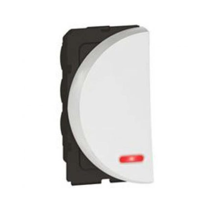 ليجراند - مفتاح أرتيور ثنائي القطب - مع مؤشر - 20 أمبير - دائري - 1 موديول يسار - أبيض