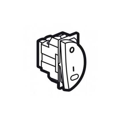 ليجراند - مفتاح أرتيور ثنائي القطب - أحادي القطب - مع مؤشر - 20 أمبير - دائري - 1 موديول يمين - أبيض