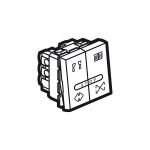 ليجراند - مفتاح ضغط مزدوج للتحكم في الستائر - 10 أمبير - مربع - 2 موديول - أبيض