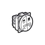 ليجراند - مفتاح ضغط مزدوج - أرتيور للتحكم في الستائر - 10 أمبير - دائري - 2 موديول - مغنيسيوم