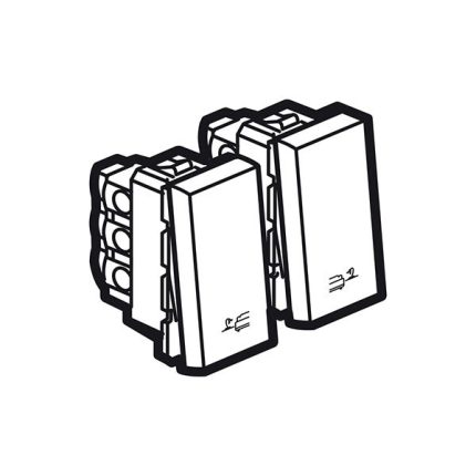 ليجراند - مفتاح 2 خط أرتيور - مربع - 2 موديول - مغنيسيوم