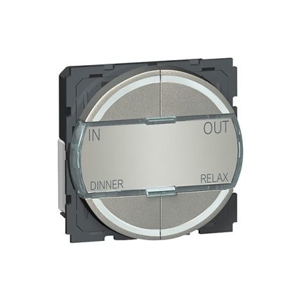 ليجراند - موديول تحكم أرتيور - BUS/SCS - غطاء مفتاح دائري - 2 موديول - مغنيسيوم