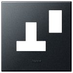 ليجراند - غطاء مفتاح أرتيور - شكل مربع - أسود