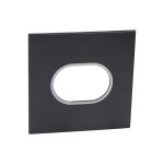 ليجراند - لوحة Arteor، أمريكية، 3 موديول، دائري، 4"x4"، Graphite