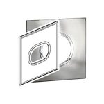 ليجراند - لوحة Arteor، إيطالية/أمريكية، 3 موديول، دائري، 4"x4"، Stainless Steel