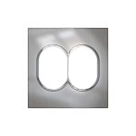 ليجراند - لوحة Arteor، إيطالية/أمريكية، 2x3 موديول، دائري، 4"x4"، Stainless Steel