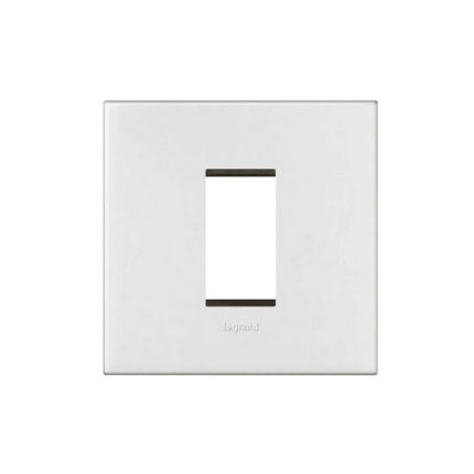 ليجراند - غطاء مع إطار Arteor، هندي، موديول 1، مربع، White