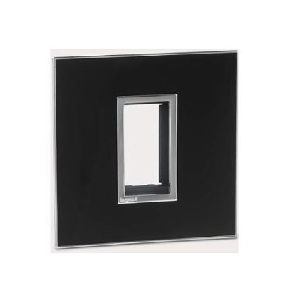 ليجراند - غطاء مع إطار Arteor، هندي، موديول 1، مربع، Mirror Black