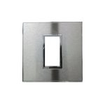 ليجراند - غطاء مع إطار Arteor، هندي، موديول 1، مربع، Stainless Steel