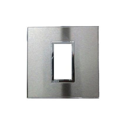 ليجراند - غطاء مع إطار Arteor، هندي، موديول 1، مربع، Stainless Steel