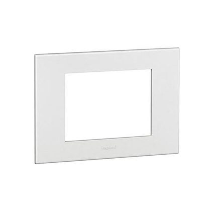 ليجراند - غطاء مع إطار Arteor، هندي، 3 موديول، مربع، White