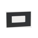 ليجراند - غطاء مع إطار Arteor، هندي، 4 موديول، مربع، Graphite