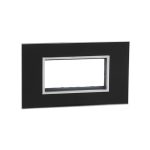 ليجراند - غطاء مع إطار Arteor، هندي، 4 موديول، مربع، Mirror Black