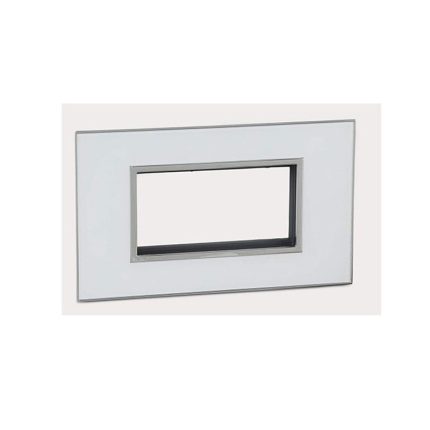 ليجراند - غطاء مع إطار Arteor، هندي، 4 موديول، مربع، Mirror White