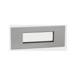 ليجراند - غطاء مع إطار Arteor، هندي، 6 موديول، مربع، Pearl Aluminium