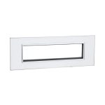 ليجراند - غطاء مع إطار Arteor، هندي، 8 موديول، مربع، White