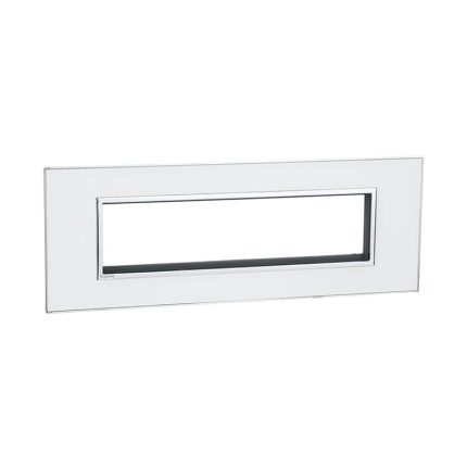 ليجراند - غطاء مع إطار Arteor، هندي، 8 موديول، مربع، White