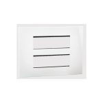 ليجراند - غطاء مع إطار Arteor، هندي، 2x6 موديول، مربع، White