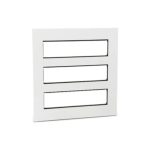 ليجراند - غطاء مع إطار Arteor، هندي، 3x6 موديول، مربع، White