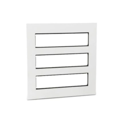 ليجراند - غطاء مع إطار Arteor، هندي، 3x6 موديول، مربع، White