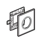 ليجراند - غطاء مع إطار Arteor، هندي، 2 موديول، دائري، Stainless Steel