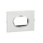 ليجراند - غطاء مع إطار Arteor، هندي، 3 موديول، دائري، Pearl Aluminium