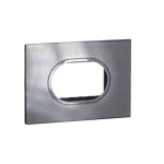 ليجراند - غطاء مع إطار Arteor، هندي، 3 موديول، دائري، Stainless Steel