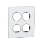 ليجراند - غطاء مع إطار Arteor، هندي، 2x4 موديول، دائري، Mirror White
