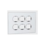 ليجراند - غطاء مع إطار Arteor، هندي، 2x6 موديول، دائري، Mirror White