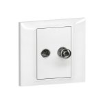 ليجراند - مقبس تلفاز ساتلايت Belanko S، أبيض