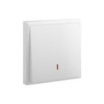 ليجراند - مفتاح ثنائي القطب إلوي، مفرد، 1 خط + نيون، 20A، 250V، أبيض