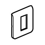 ليجراند - لوحة Mosiaic، Antimicrobial، 1 Gang، لواحد موديول، Grey