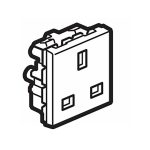 ليجراند - مقبس Mosaic، مضاد للميكروبات، BS، خط 2، 13A، 250V، 2 موديول، Orange